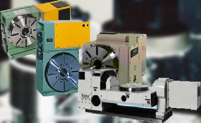 Plateau diviseur pour le fraisage ou le tournage, mmk mastumoto, entrainement par roue et vis sans fin OTT de pr�cision.
Positionnement tr�s pr�cis, � la seconde d'arc, et couple important caract�risent cette gamme d'indexeurs et de tables d'usinage.
